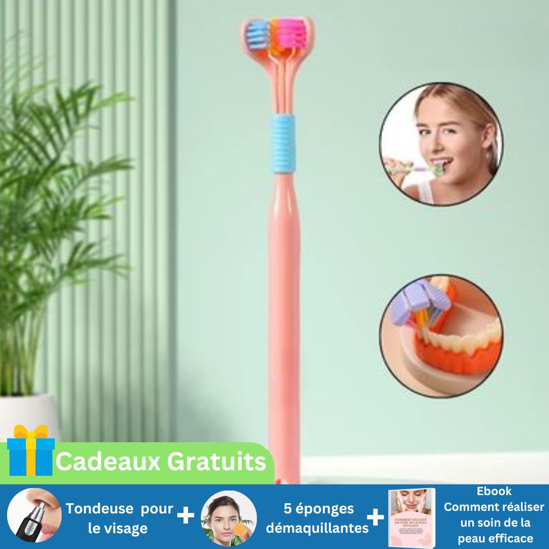 HEALTHYTEETH™ - Brosse à dents à trois faces